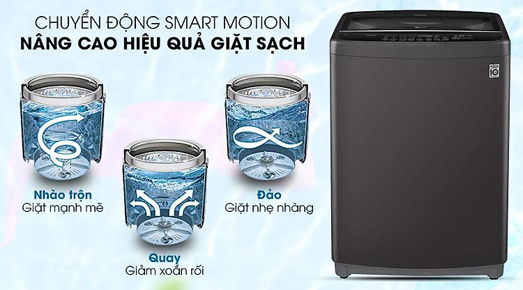 Máy giặt LG Inverter 11.5 kg T2351VSAB - Chuyển động thông minh Smart Motion 3