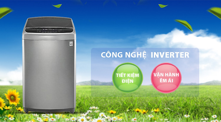 Công nghệ Inverter tiết kiệm điện năng, vận hành bền bỉ - Máy giặt LG Inverter 11 kg TH2111SSAL Công nghệ Inverter tiết kiệm điện năng, vận hành bền bỉ - Máy giặt LG Inverter 11 kg TH2111SSAL