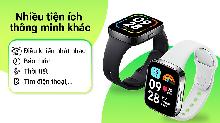 Xiaomi Redmi Watch 3 Active - Đa dạng tiện ích