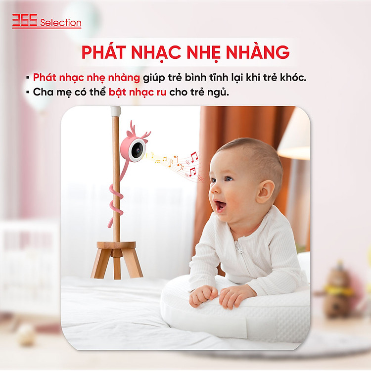 Camera trông trẻ 365 Selection PB1 3MP/2K (Baby Camera 365 Selection PB1 3MP/2K) | Thiết bị nhà thông minh số 1 Thái Lan