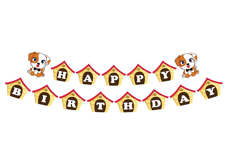 DÃ¢y chá»¯ Happy Birthday bÃ trai tuá»i chÃ³