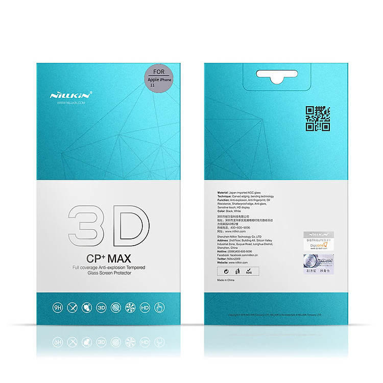 Nillkin Amazing 3D CP+ Max tempered glass screen protector for Apple iPhone 11 (6.1)