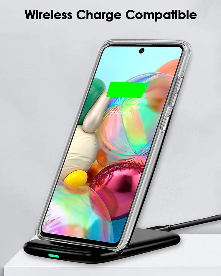 Ốp lưng dẻo silicon cho Samsung Galaxy A71 hiệu Ultra Thin (siêu mỏng 0.6mm, chống trầy, chống bụi) - Hàng nhập khẩu