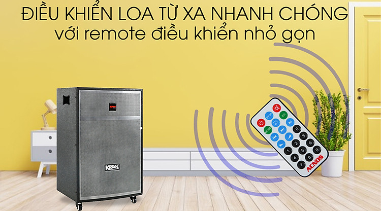 Loa Kéo Karaoke Acnos CBX15G 450W - Remote