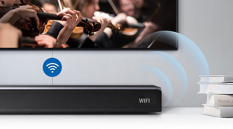 Loa thanh soundbar Samsung 3.1.2 HW-Q70R 330W - Kết nối Bluetooth Loa thanh soundbar Samsung 3.1.2 HW-Q70R 330W - Kết nối Bluetooth