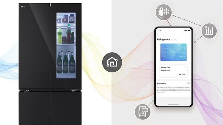Tủ lạnh LG Inverter 617 lít Multi Door InstaView LFB61BLGAI - Tiện ích Tủ lạnh LG Inverter 617 lít Multi Door InstaView LFB61BLGAI - Tiện ích
