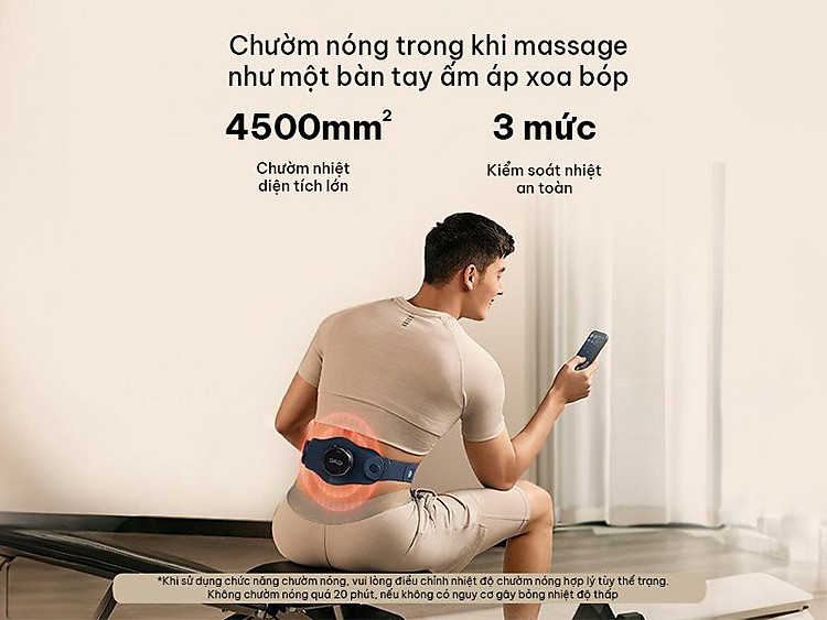 Máy massage lưng SKG K3-2 với 9 mức cường độ hỗ trợ mọi thể trạng sức khỏe 