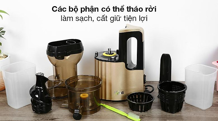 Máy ép chậm Ferroli FSJ-200M - Các bộ phận tháo lắp linh hoạt