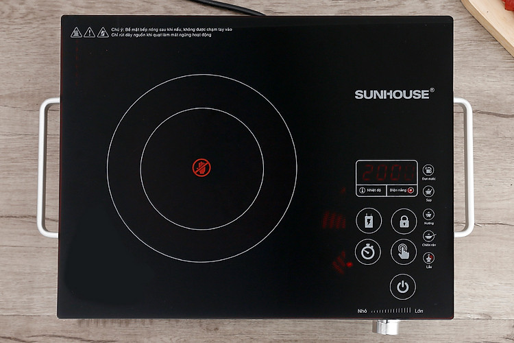 Bảng điều khiển cảm ứng bếp hồng ngoại Sunhouse SHD 6017