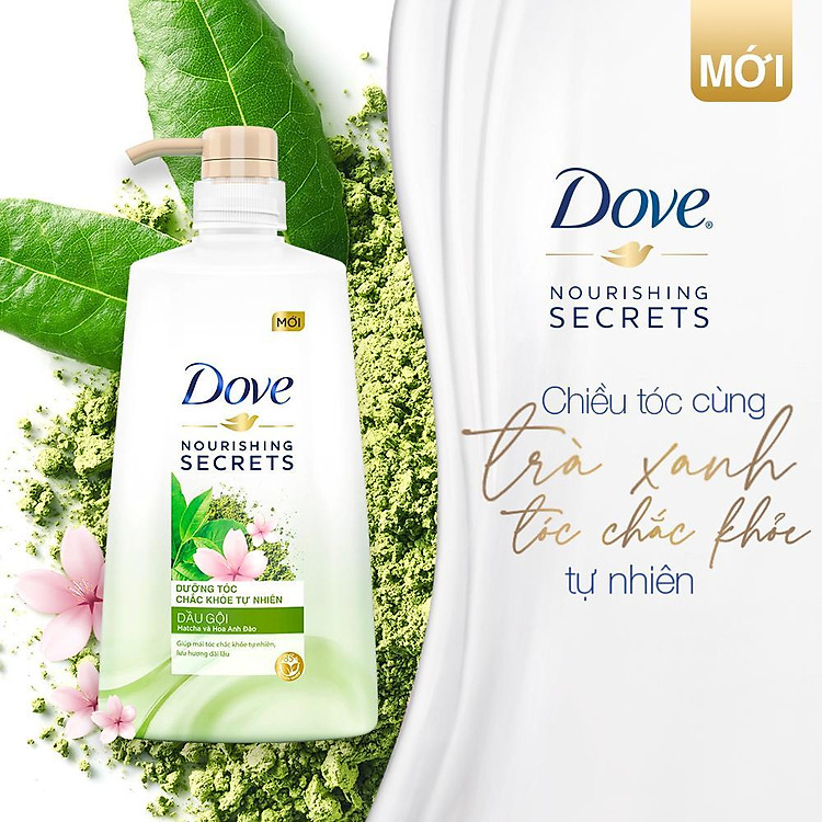 Dove Matcha and Cherry Blossom Shampoo 640g (621ml)