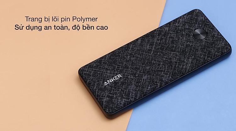 Trang bị lõi pin Polymer sử dụng an toàn độ bền cao - Pin sạc dự phòng Polymer 10000mAh Type C PD 20W Anker PowerCore Slim A1244