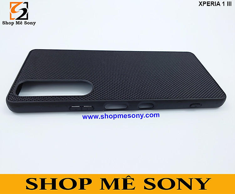 Ốp lưng cứng sần viền dẻo cao cấp cho Sony Xperia 1 III