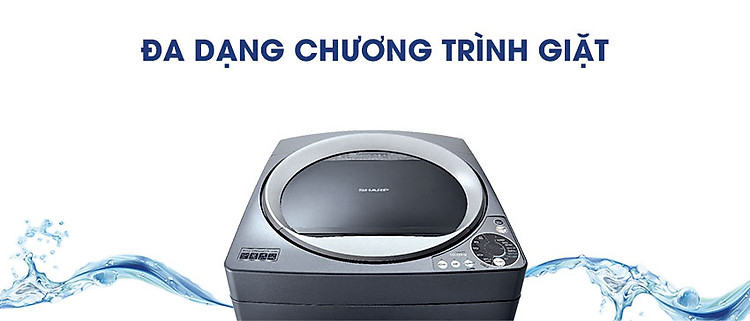 Máy giặt Sharp lồng đứng ES-W100PV-H 10kg