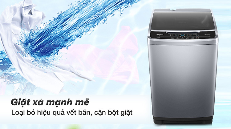 Giặt xả mạnh mẽ - Máy giặt Whirlpool 10.5 kg VWVC10502FS