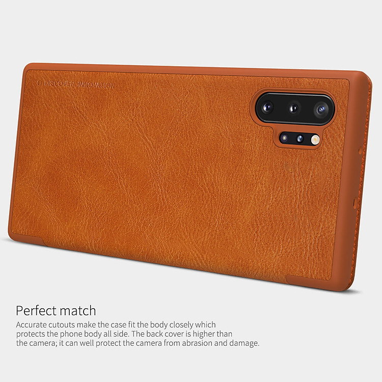 Nillkin Qin Series Leather case for Samsung Galaxy Note 10 Plus, Samsung Galaxy Note 10 Plus 5G (Note 10+)