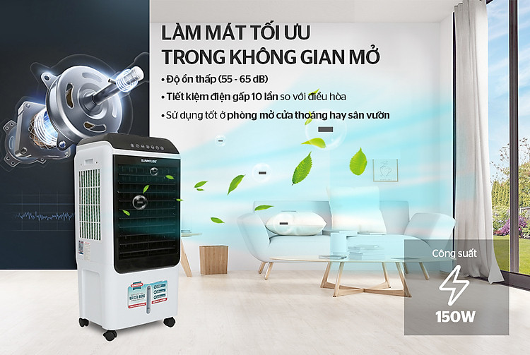 Tiết kiệm điện gấp 10 lần so với điều hòa