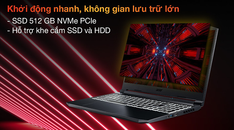 Acer Nitro 5 Gaming AN515 57 50FT i5 11400H (NH.QD8SV.003) - SSD