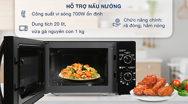 Công suất, dung tích - Lò vi sóng Toshiba MWP-MM20P(BK) 20 lít Công suất, dung tích - Lò vi sóng Toshiba MWP-MM20P(BK) 20 lít