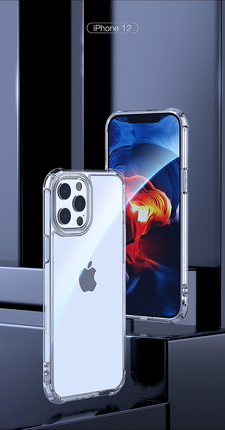 Ốp Lưng dành cho iPhone 12 Mini / 12 & 12 Pro / 12 Pro Max Leeu Design TPU Mặt Kính Cường Lực Nhám - Hàng Nhập Khẩu