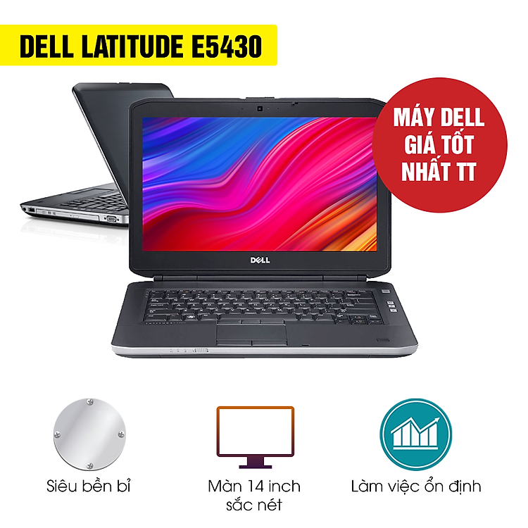 Laptop Dell Latitude 5430/ Intel Core i5-1235U (up to 4.40 GHz, 12MB)/ RAM 8GB/ 256GB SSD/ Intel Iris Xe Graphics/ 14inch FHD/ Ubutu/ 1Yr