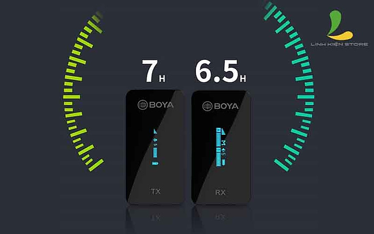 Thời gian sử dụng cao Micro thu âm không dây Boya BY-XM6-S2