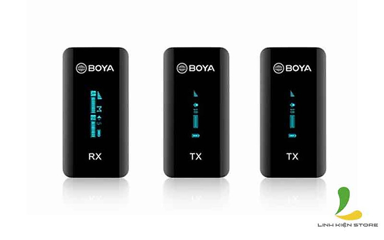 2 Transmitter & 1 Receiver Micro thu âm không dây Boya BY-XM6-S2