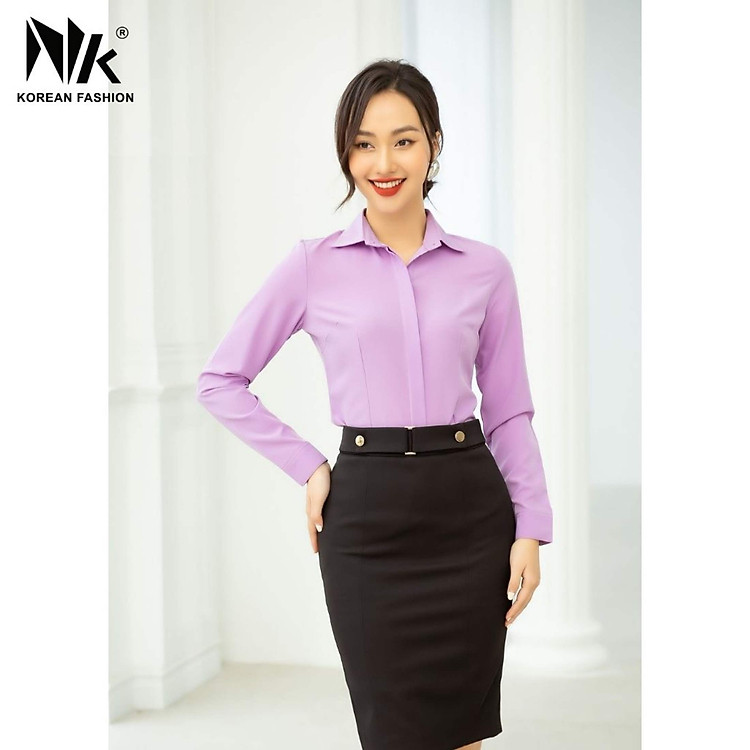 Áo Sơ Mi Nữ Công Sở NK FASHION Chất Liệu Vải Hàn, Thoáng Mát, Dễ Chịu Cho Môi Trường Công Sở NKSM2010011 Áo Sơ Mi Nữ Công Sở Nk Fashion Chất Liệu Vải Hàn, Thoáng Mát, Dễ Chịu Cho Môi Trường Công Sở Nksm2010011