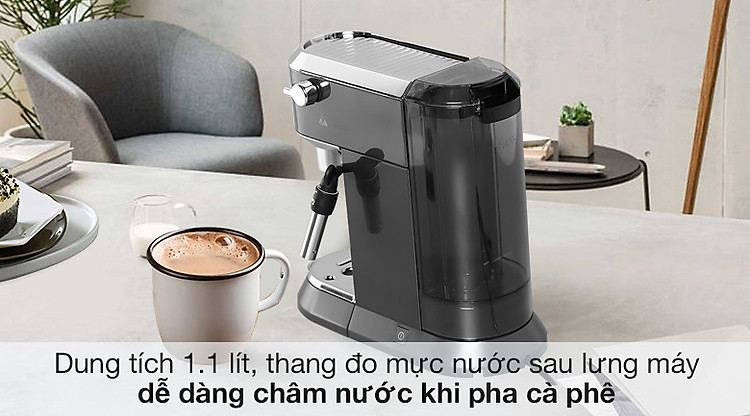 Máy Pha Cà Phê Delonghi EC785.GY - Dung tích 1.1 lít