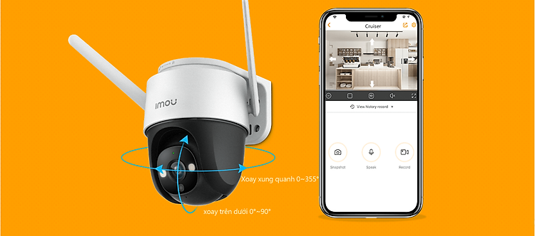 Camera Imou PT 2MP IPC-S21FP chính hãng tích hợp mic