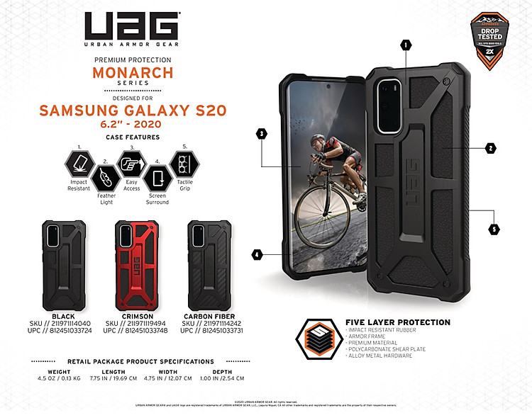 Ốp lưng Samsung Galaxy S20 UAG Monarch