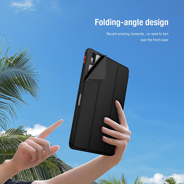 Bao da cho iPad Air 4 2020 10.9 inch Nillkin Bevel Leather Case (Có khe cắm bút Apple Pencil) - Hàng Nhập Khẩu