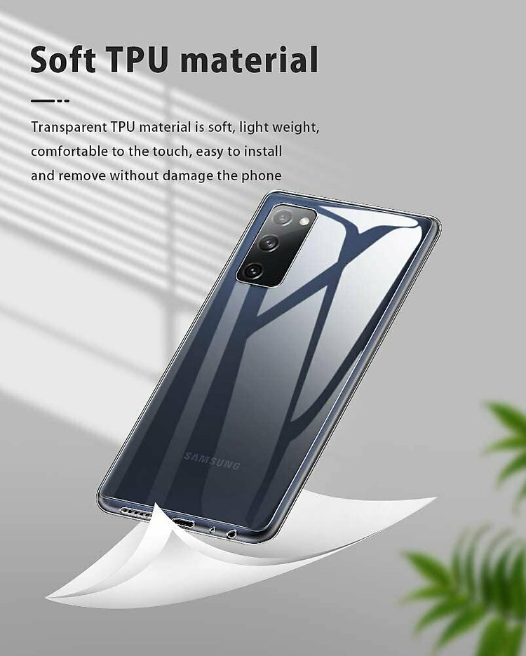 Ốp lưng silicon dẻo trong suốt mỏng 0.6mm cho Samsung Galaxy S20 FE hiệu Ultra Thin độ trong tuyệt đối, chống trầy xước - Hàng nhập khẩu