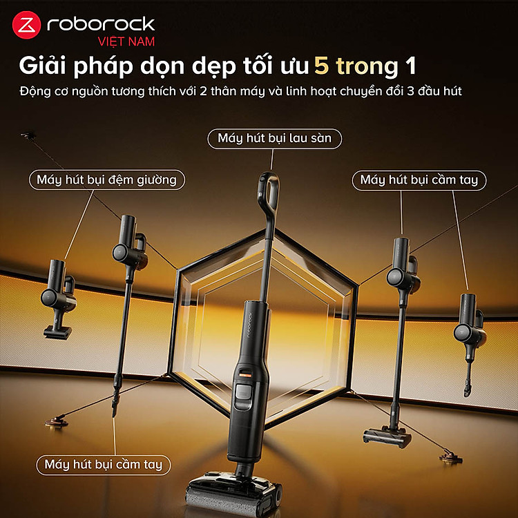 Máy hút bụi lau nhà cầm tay Roborock F25 ACE Combo - Hàng Chính Hãng 2 Roborock F25 ACE Combo