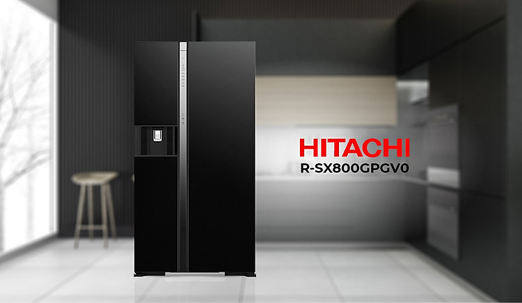 Tủ lạnh Hitachi Inverter 573 lít R-SX800GPGV0(GBK) - Tủ lạnh Side by side