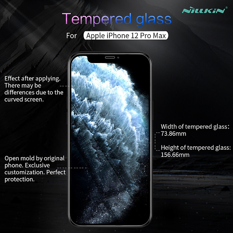 Nillkin Amazing H+ Pro tempered glass screen protector for Apple iPhone 12 Pro Max 6.7