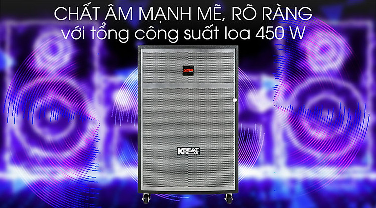 Loa Kéo Karaoke Acnos CBX15G 450W - Công suất