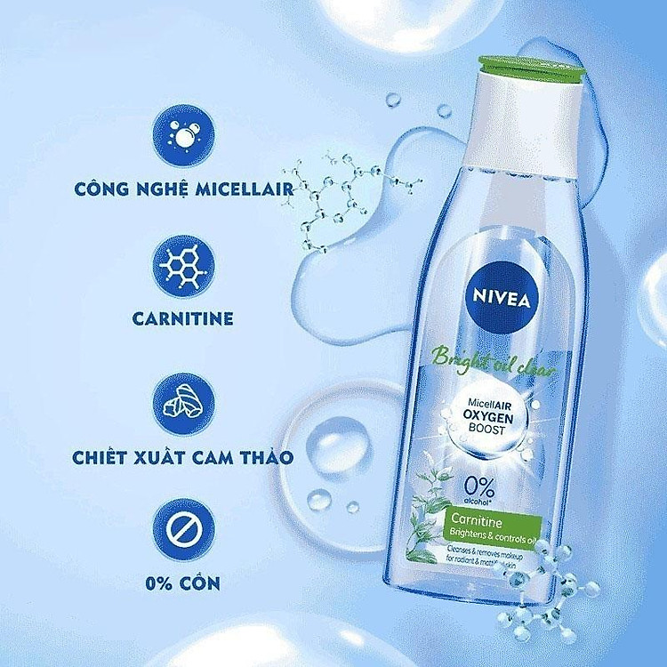 Nivea Oil Control Make Up Clear Cleansing Water 200ml - 1