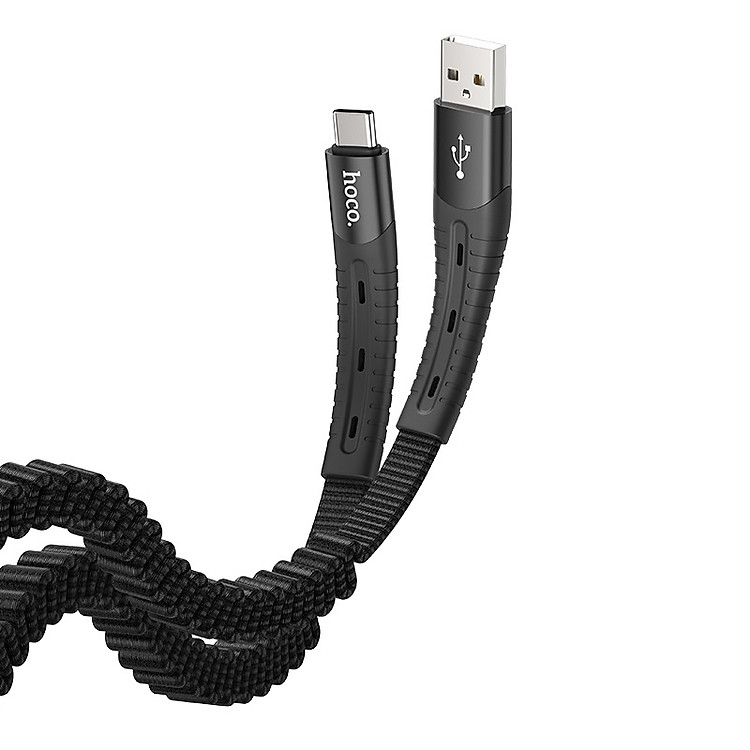 cáp dữ liệu đàn hồi sạc hoco u78 cho usb c đuôi