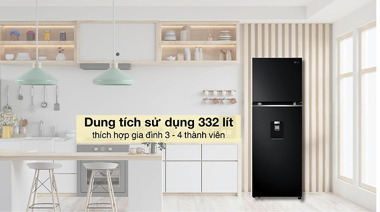Tủ lạnh LG Inverter 332 lít LBD33BLM - Tổng quan thiết kế Tủ lạnh LG Inverter 332 lít LBD33BLM - Tổng quan thiết kế