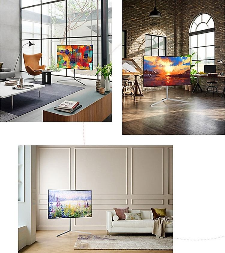 Chân đỡ nghệ thuật - Smart Tivi LG NanoCell 4K 65 inch 65NANO77TPA