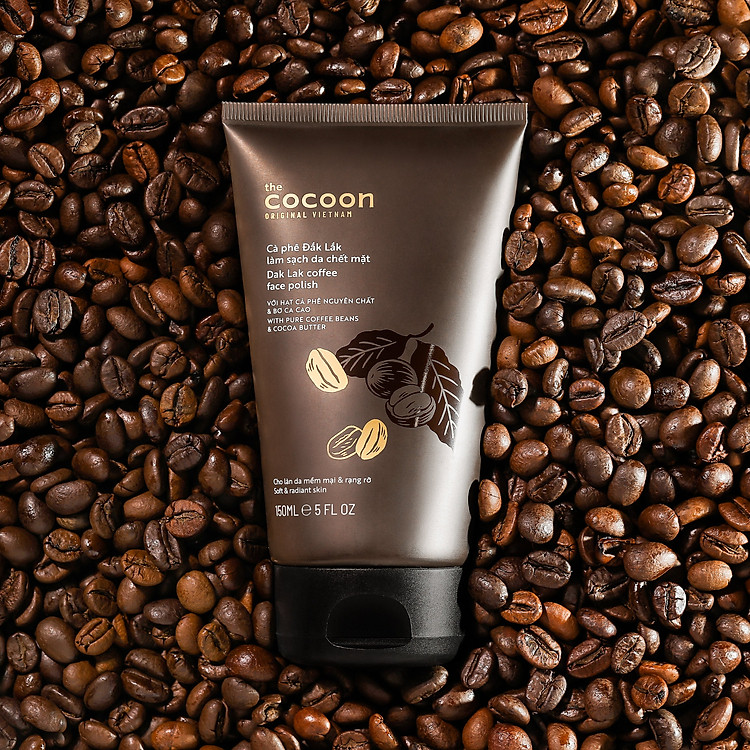 Cocoon Face Polish Dak Lak Coffee And Cocoa Butter For Soft And Radiant Skin Cocoon Face Polish Dak Lak Coffee And Cocoa Butter For Soft And Radiant Skin