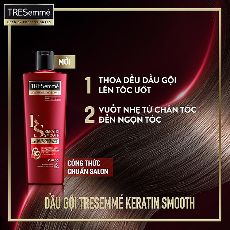 Dầu Gội Suôn Mượt Tresemme Keratin Smooth Shampoo