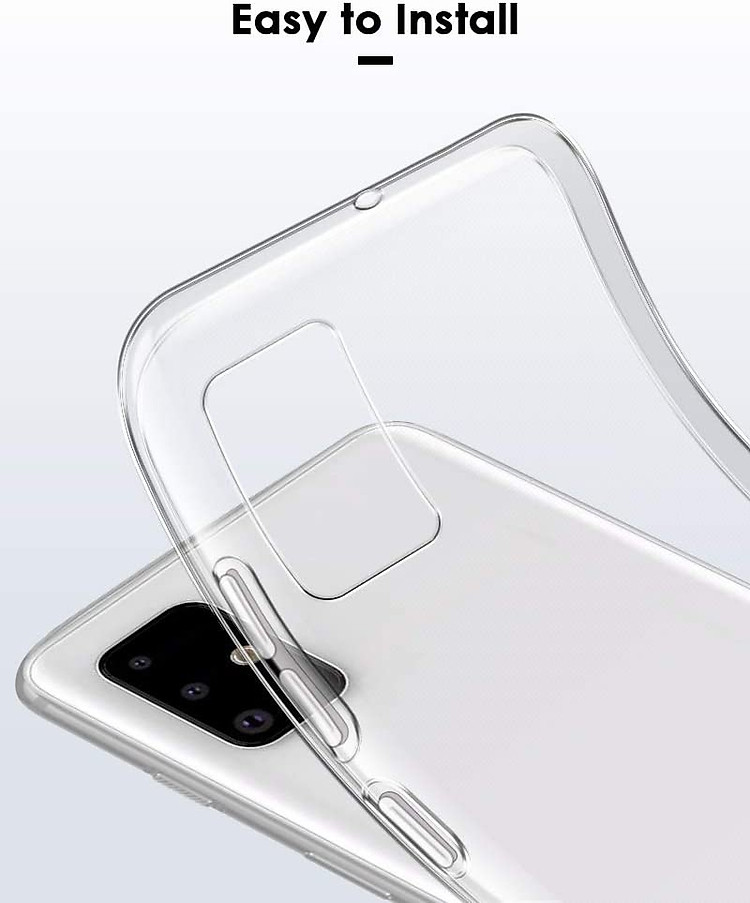 Ốp lưng dẻo silicon cho Samsung Galaxy A71 hiệu Ultra Thin (siêu mỏng 0.6mm, chống trầy, chống bụi) - Hàng nhập khẩu