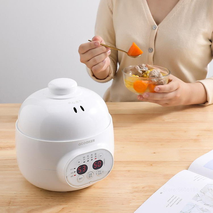 QCOOKER CR DZ08 Mini Slow Cooker XIAOMI kitchen sous vide cooker Home ceramics smart electric cooker