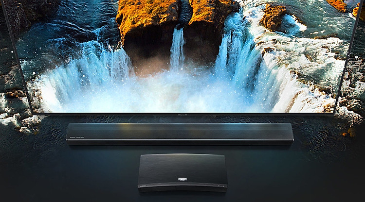 Loa thanh soundbar Samsung 3.1.2 HW-Q70R 330W - 4K Pass-Through Loa thanh soundbar Samsung 3.1.2 HW-Q70R 330W - 4K Pass-Through