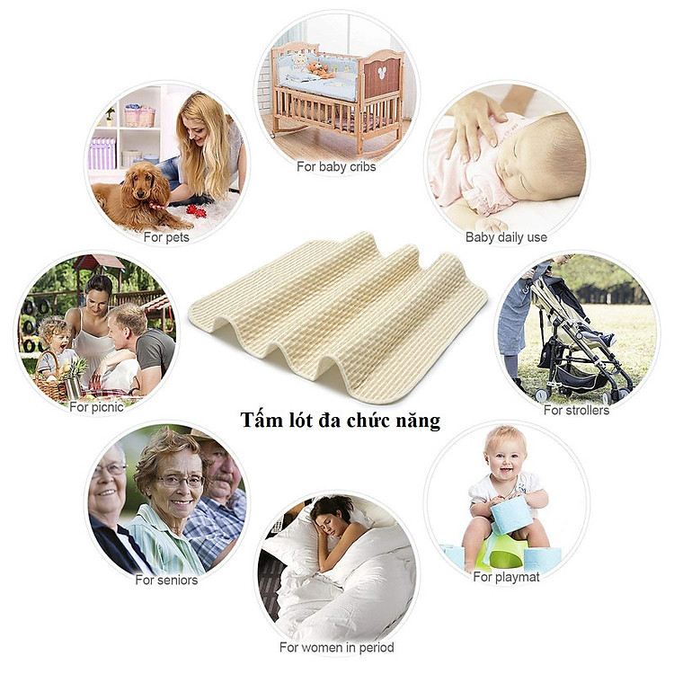 tấm lót chống thấm tặng 10 túi trữ sữa 1