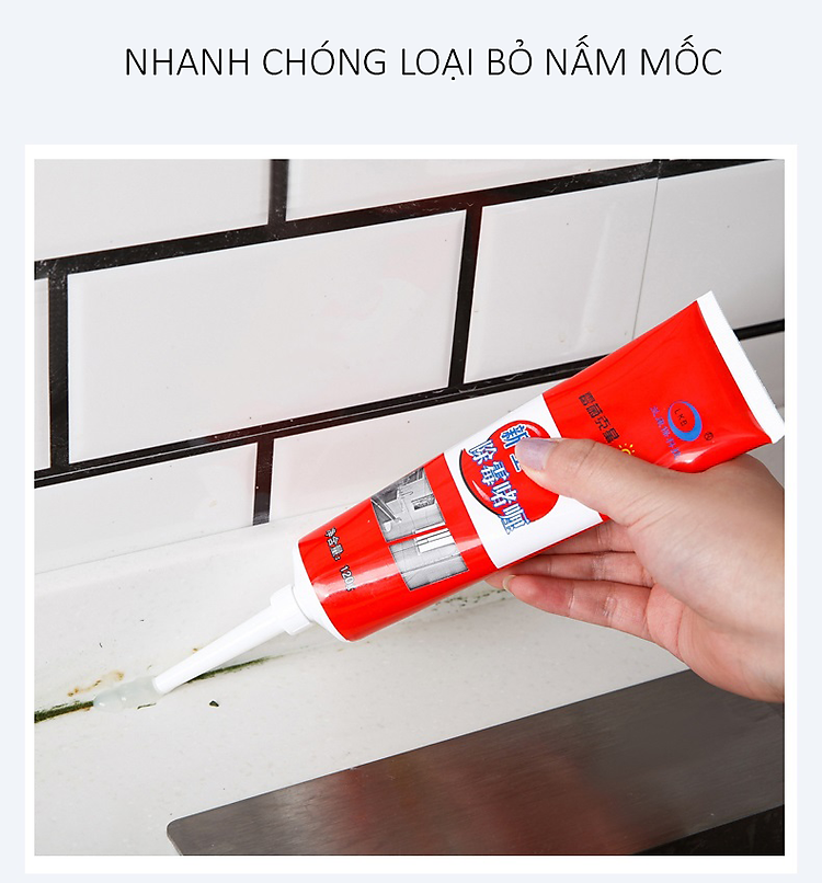 Dung Dịch Gel Tẩy Mốc Gioăng Cao Su, Kẽ Tường 120g Cao Cấp AZONE 3