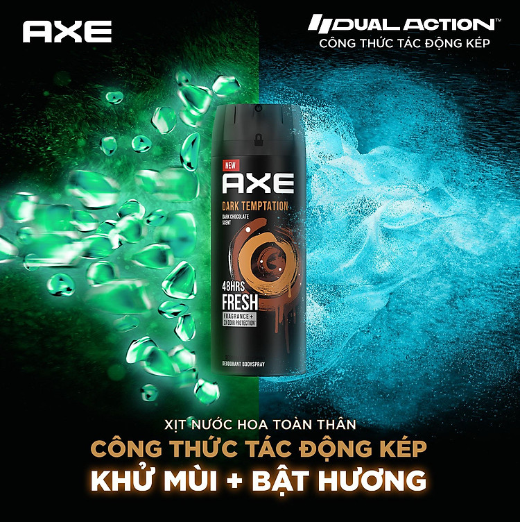 Axe Dark Temptation Dark Chocolate Scent Deodorant Bodyspray 135ml