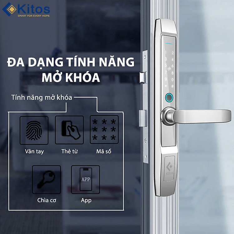 Khóa vân tay cửa nhôm Xingfa Kitos KT-AL520 - II Plus