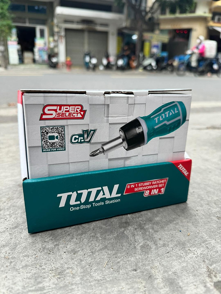 BỘ TUA VÍT 8 TRONG 1 (TAY VẶN XOAY CHIỀU) TOTAL TACSDS1726 - HÀNG CHÍNH HÃNG